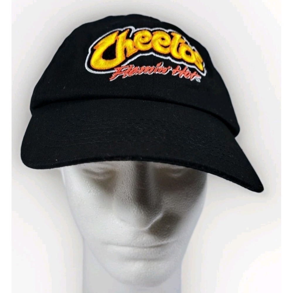 Funko Cheetos Flamin Hot Embroidered Black Dad Hat Adjustable Baseball Cap NEW